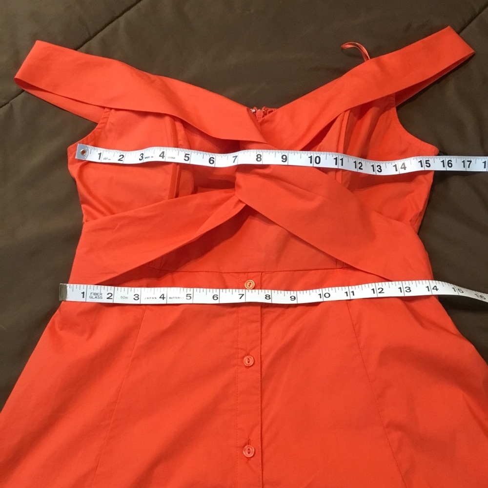 HOST PICK! Astr orange off shoulder dress NWT - Picture 3 of 8